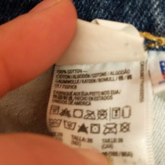 American Apparel button fly denim shorts 26 - Picture 9 of 9